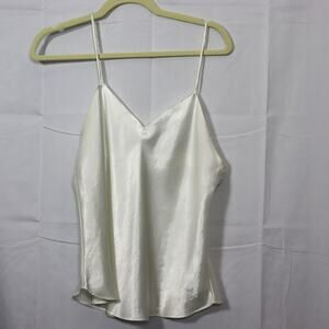 Go Softly M White Satin Camisole
